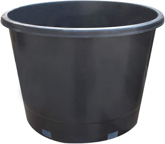 Nursery Pot 1 Gallon 1 Gal 2 Gal 3 Gal 5 Gal 7 Gal 10 Gal 15 Gal Nursery Container Injection Molded Pot Fit for Plants Soil Growers or Hydroponics (10,10 Gallon)