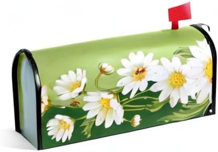 WOOR Daisies and Ladybugs Magnetic Mailbox Cover Spring Oversized-20.8"x 25.5"