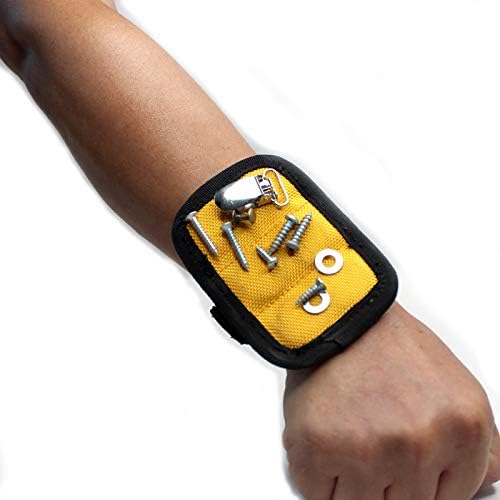 MELOTOUGH Magnetic Tool Belt Suspenders with Magnetic WristBand for Work Belt Padded Suspenders Constrcution