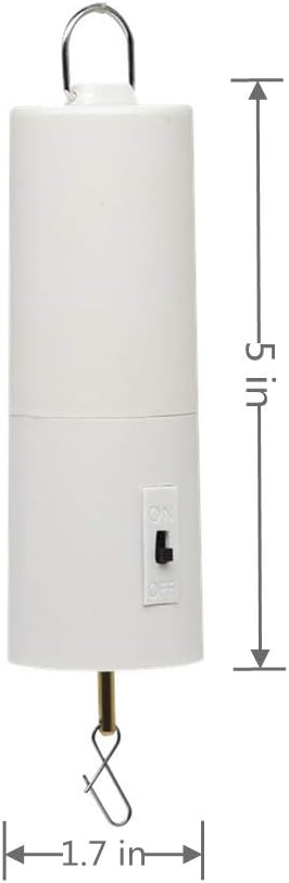 Wind Spinner Motor Battery Operated for Hanging Display Yard White Wind Spinners Outdoor Sculptures - Load Capacity of 4 Pounds