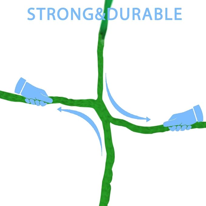 Heavy Duty Green Trellis Netting Roll - 59''x328' Plastic Plant Green Trellis Net for Climbing Plants
