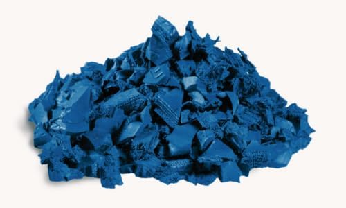 – 100% Wire-Free Premium Grade Nugget Rubber Mulch for Playgrounds & Landscaping | Safe for Kids & Pets, No Replacement Needed, Ultra Durable | Blue, 20 lb (0.8 cu ft)