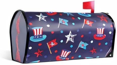 ALAZA 4Th of July Magnetic Mailbox Cover MailWraps Garden Yard Home Decor for Outside Standard Size-18"x 20.8"