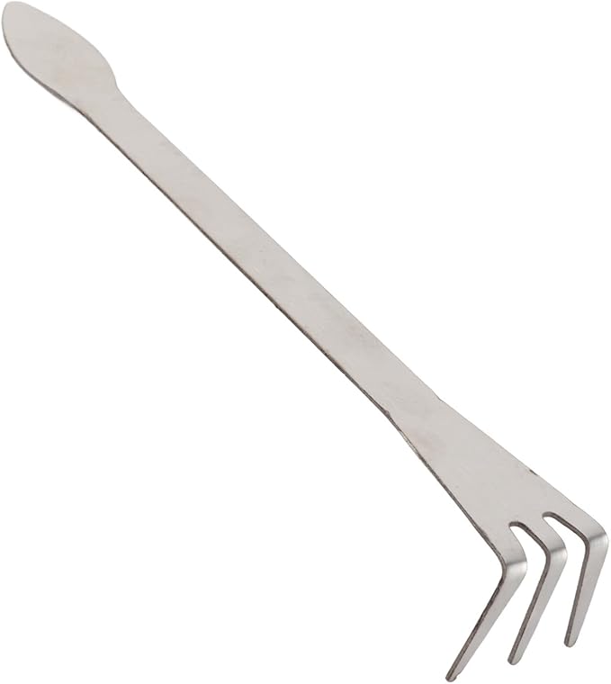 Hand Rake, 3 Prong Bonsai Rake, 9In Small Rakes Suitable for Loose Soil, Removal of Surface Weeds, Planting Bonsai Trees