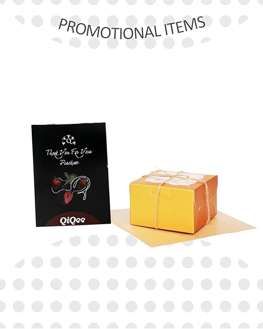 qiqee Gold Bakery Box with Window 4x4x2.5 inch 30Packs Macaron Boxes Small Donut Pastry Boxes for Party Mini Cookie Boxes