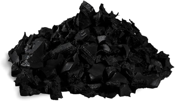 100% Wire-Free Rubber Mulch – Black, 20 lb (0.8 cu ft) | Long-Lasting, Low Maintenance, Safe for Kids & Pets – Landscaping & Playground Ground Cover