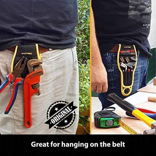 BINYATOOLS Magnetic Wristband for Tools Magnet Screw Holder Wrist Support Keeps Screws Nails Drill Bits Handy Unique Tool Gadgets for Men's & Dad Perfect Christmas Gifts Stocking Stuffers (BLACK)