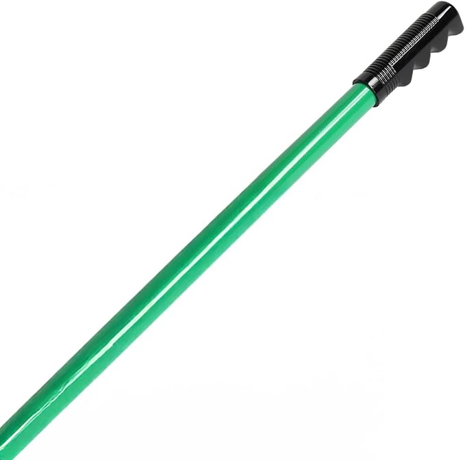 VINGLI Iron Lawn Leveling Rake 30in for Soil Sand Composs, Extended Handle, 180°Rotation Head, with All Handwares, for Yard Garden Golf Field, Green (30in)