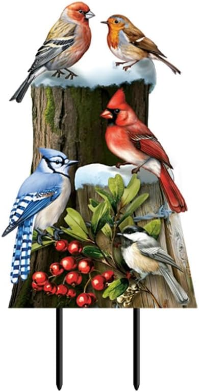 Briarwood Lane Winter Woodland Birds Metal Art