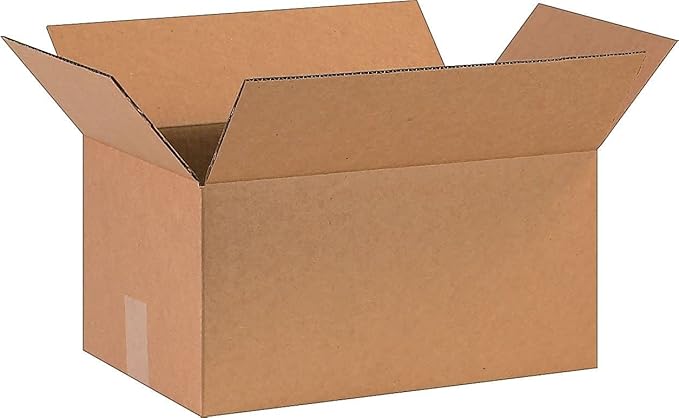 The Packaging Wholesalers 16 x 10 x 8 Inches Shipping Boxes, 25-Count (BS161008)