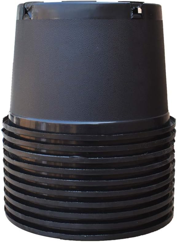 Nursery Pot 1 Gallon 1 Gal 2 Gal 3 Gal 5 Gal 7 Gal 10 Gal 15 Gal Nursery Container Injection Molded Pot Fit for Plants Soil Growers or Hydroponics (10,2 Gallon Short)