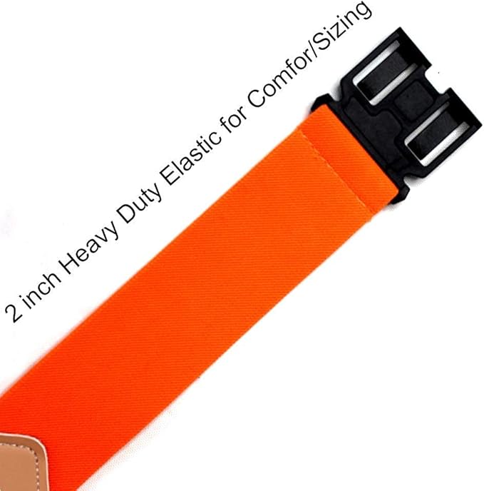 MELOTOUGH Suspenders with Non-Metal End Clip Reflective Safety Belt Clip