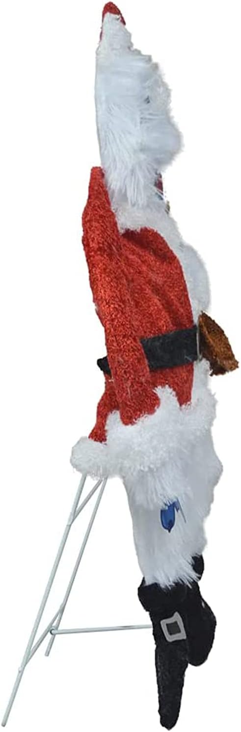 ProductWorks 24 Inch Santa Bumble The Abominable Snow Monster Indoor/Outdoor Christmas Yard Ornament, Holiday Display with 35 Clear LED Lights