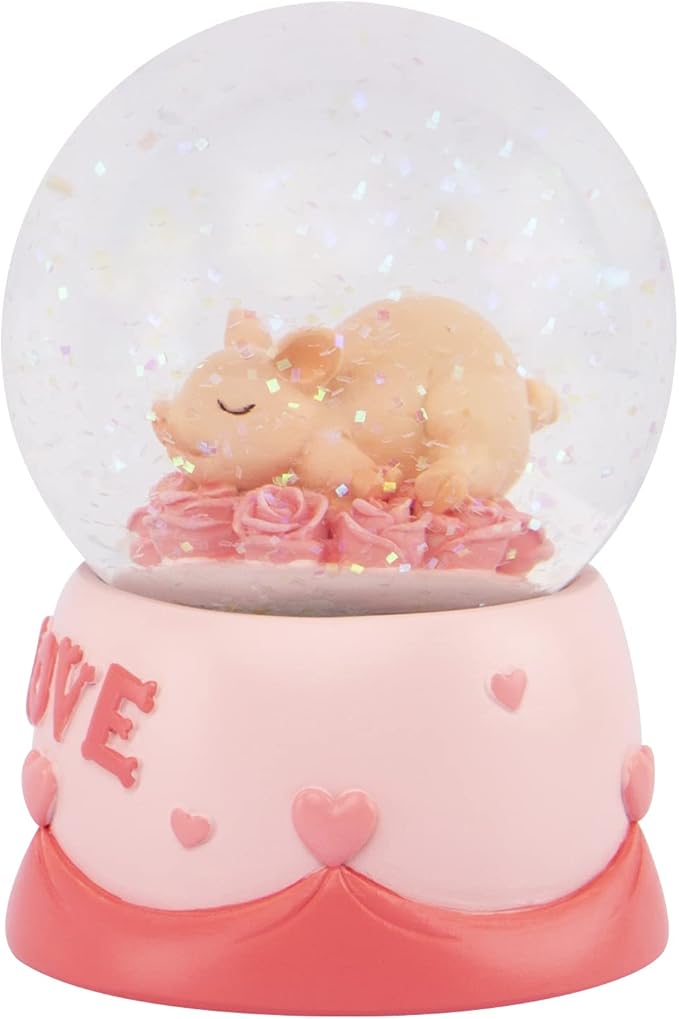 Pig Statue Mini Pig Figurine, Resin Home Decor, Lucky Animal Garden Statue for Micro Landscape (Crystal Pig)