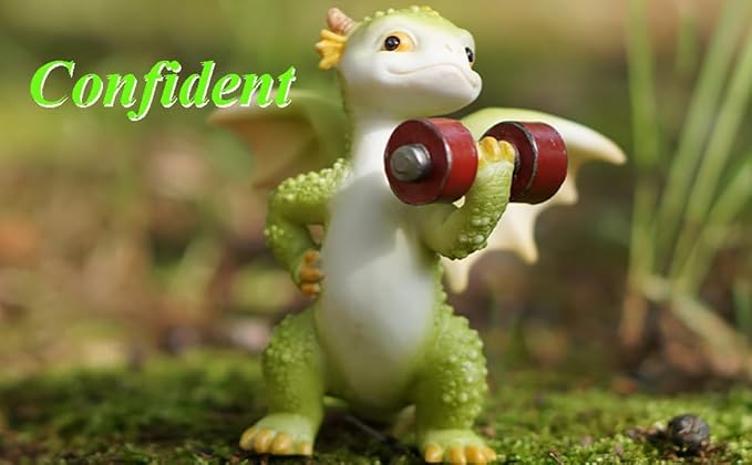 Miniature Fairy Garden Sport Dragon Figurines- Be Yourself