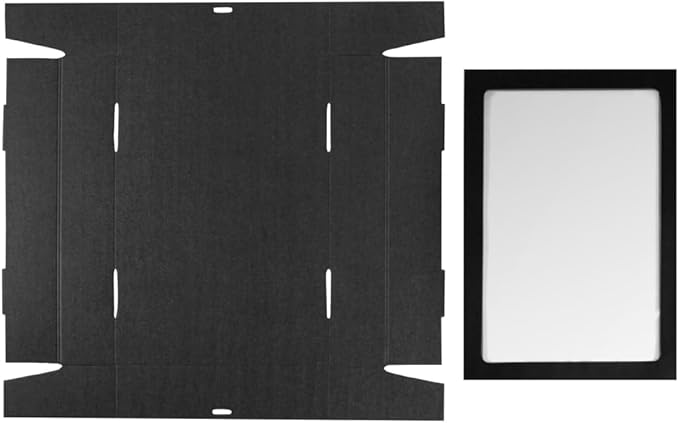 Restaurantware Cater Tek 17.9 x 12.3 x 3.2 Inch Baked Goods Boxes 10 Greaseproof Pastry Boxes - Window Lids Insert Tab Lock Black Paper Catering Boxes Easy Assembly For Charcuterie Or Cupcakes