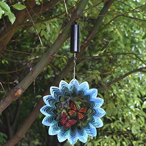 FENELY Wind Spinner Motor Battery Operated for Hanging Display Yard Black Wind Spinners Outdoor Sculptures - Load Capacity of 4 Pounds 3 Pack