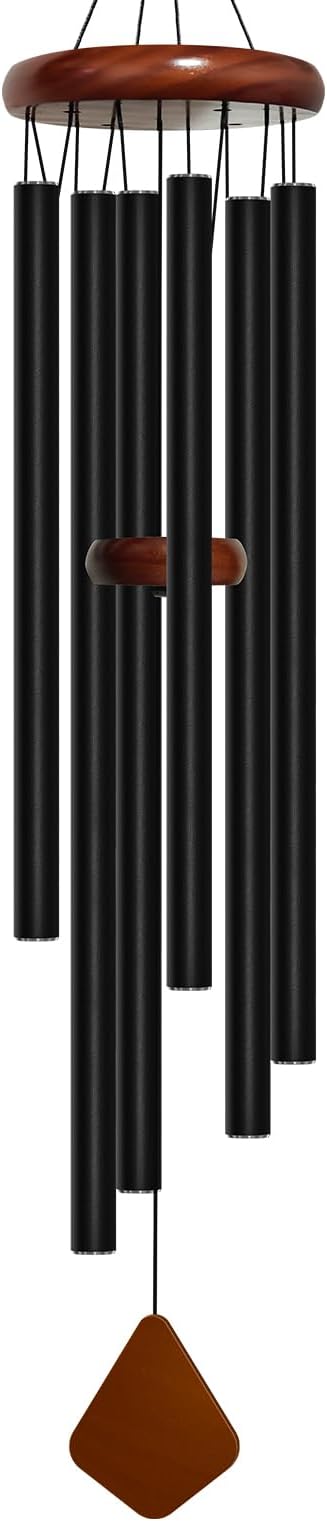 50'' Wind Chimes for Outside Deep Tone, Large Wind Chime, 6 Heavy Duty Tubes Metal Extra Large Wind Chimes Outdoor, Decoration for Garden, Patio, Yard, Gifts for Mother's Day(Rhombus)