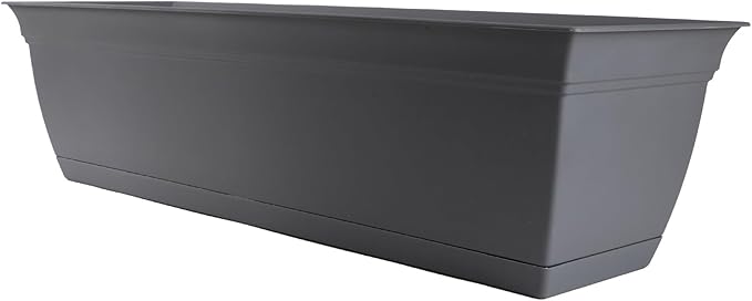 The HC Companies 30" Eclipse Plastic Window Box 7.76"x29.98"x6.57" Plastic Eclipse in Warm Gray Color