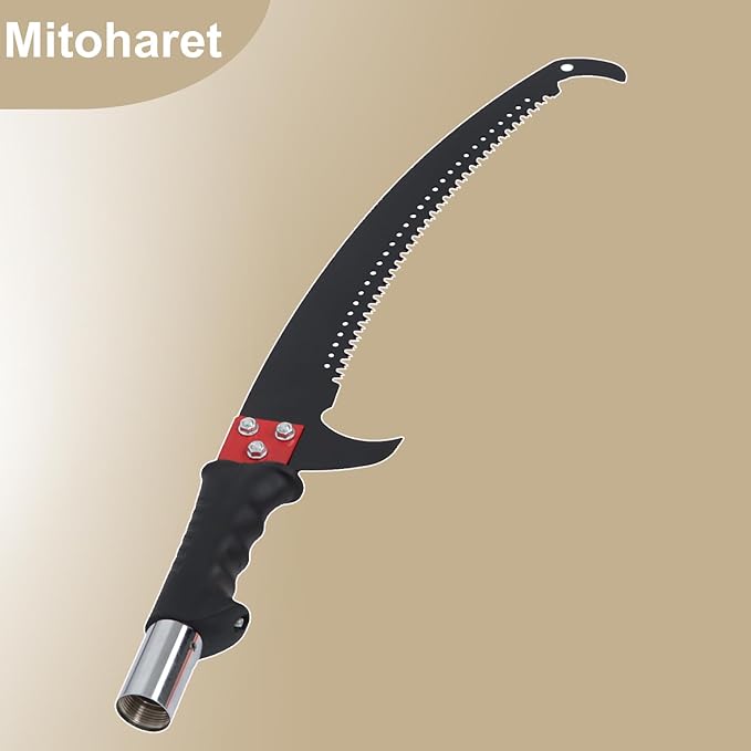 30Ft Manual Tree Pruning Saw Yellow Branch Trimmer Light and Extensible for Pruning Tall Trees and Suitable for Simple Processing of Wood Long Extension Capacity