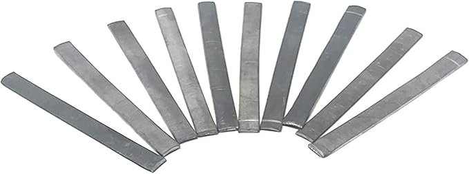 Anchor Lead Plant Holder Flexible Weight - Easy to Manipulate - Used for Submerge Plants in Aquariums or Ponds - 10 Piece Lead Strips - Grey