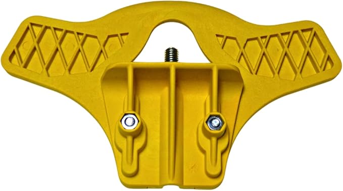 Non-Skid Attachment (Set of 2) – Back-Saving Ergonomic Foot Step for Easier Digging & Landscaping | Heavy-Duty Grip Accessory Fits Most Garden & Yard Tools – Yellow