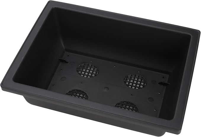 MANCHAP 3 Pack 11 Inch Large Plastic Bonsai Training Pots, Rectangular Bonsai Pot with Drainage Tray, Plant Flower Growing Bonsai Tree Planter for Garden, Yard, Home