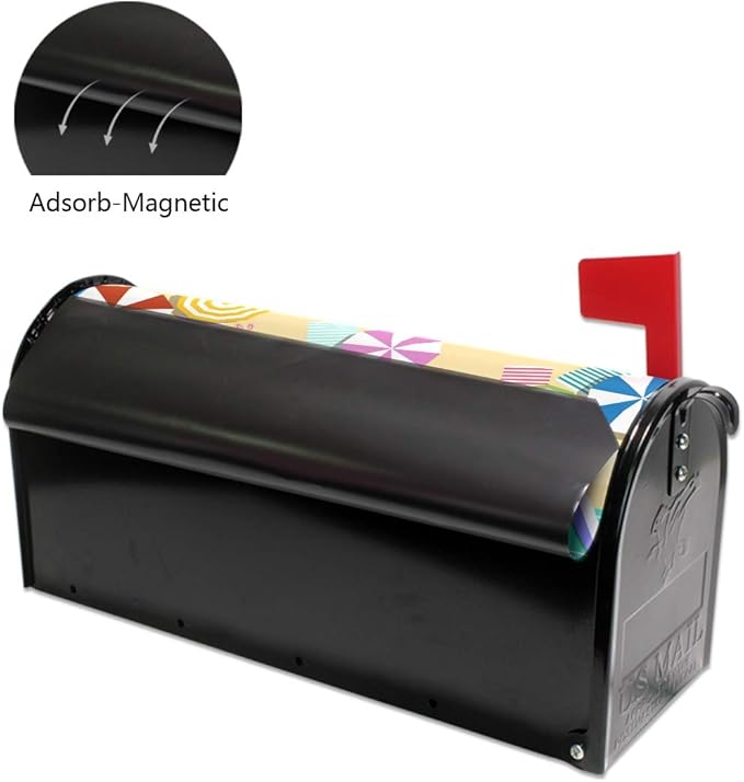ALAZA Summer Time with Beach Magnetic Mailbox Cover MailWraps Garden Yard Home Decor for Outside Oversized-25.5" x20.8"