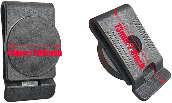 XXhailan 2Pcs Belt Magnetic Clips Heavy Duty Magnetic Tool Holder Magnet Belt Organizer for Nails Screws Screwdrivers Wrench Metal Accessories