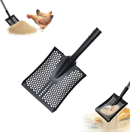 Sand Sifter for Beach,Heavy-Duty Transfer Shovel,Chicken Coop Scooper for Sand,Ideal for Construction, Landscaping, Gardening(Only Shovel Head)