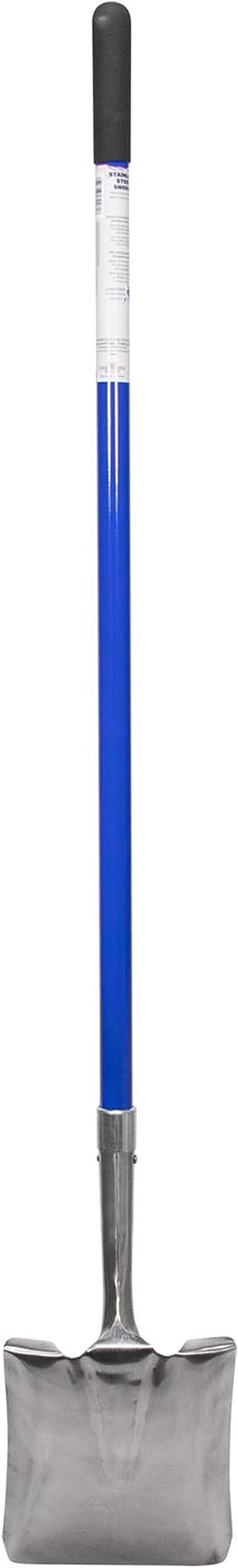 Marshalltown Square Point Stainless Steel Shovel Long Fiberglass Hndl