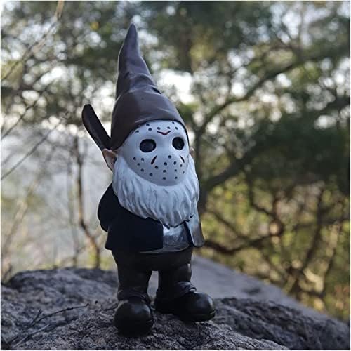 Horror Decor Halloween Decorations Indoor Garden Gnome Garden Statue Home Décor (Brown)