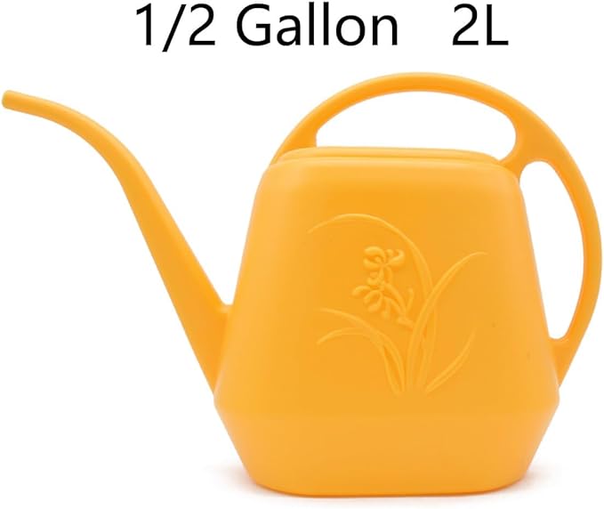 Plastic Watering Can - 1/2 Gallon - Orange