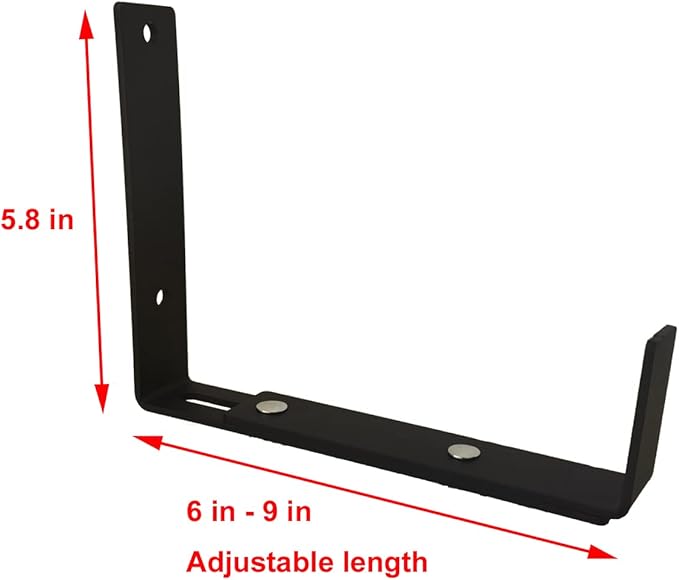 Adjustable Planter Box Bracket,Flower Window Box Bracket,Planter Shelving with Adjustable Size The Width of The Bottom of The Planter Box