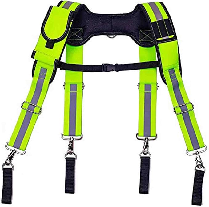 Dr.TOUGH Tool Belt Suspenders for Men Carpenter Tool Belt with Suspenders