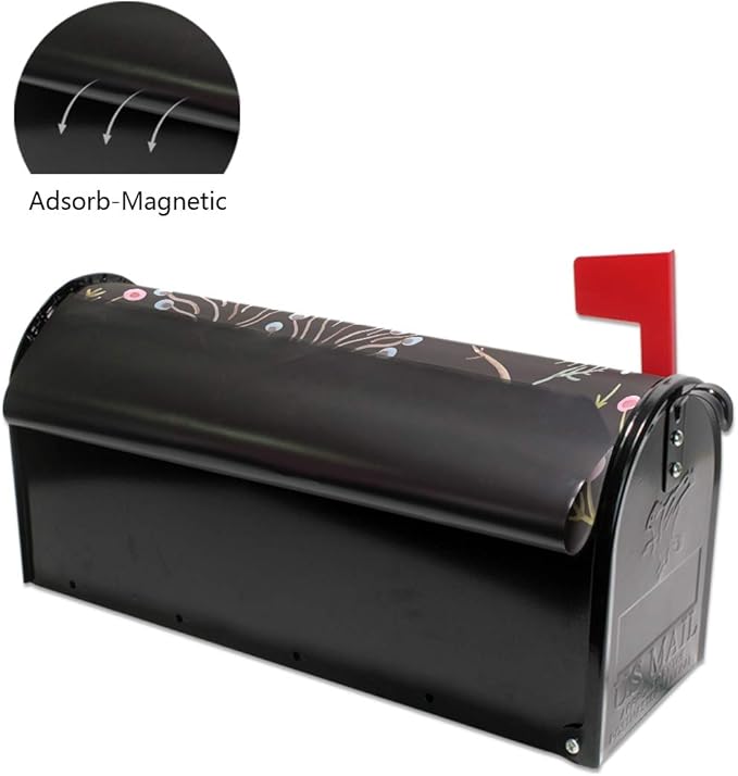 ALAZA Deer in Forest Magnetic Mailbox Cover Oversized for Garden Yard Outdoor Decorations-25.5" x20.8