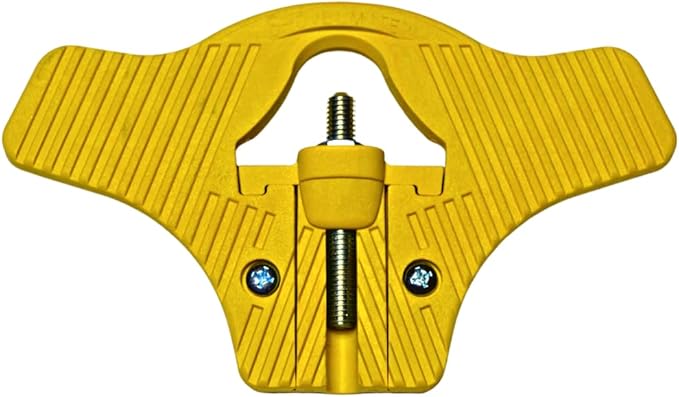 Non-Skid Attachment (Set of 2) – Back-Saving Ergonomic Foot Step for Easier Digging & Landscaping | Heavy-Duty Grip Accessory Fits Most Garden & Yard Tools – Yellow
