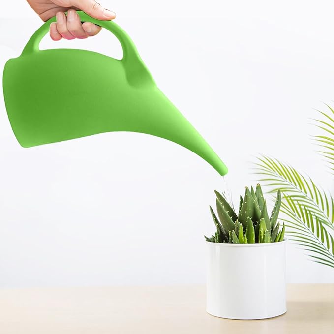 Watering Can for Indoor and Outdoor Plants - 1/2 Gallon - Green