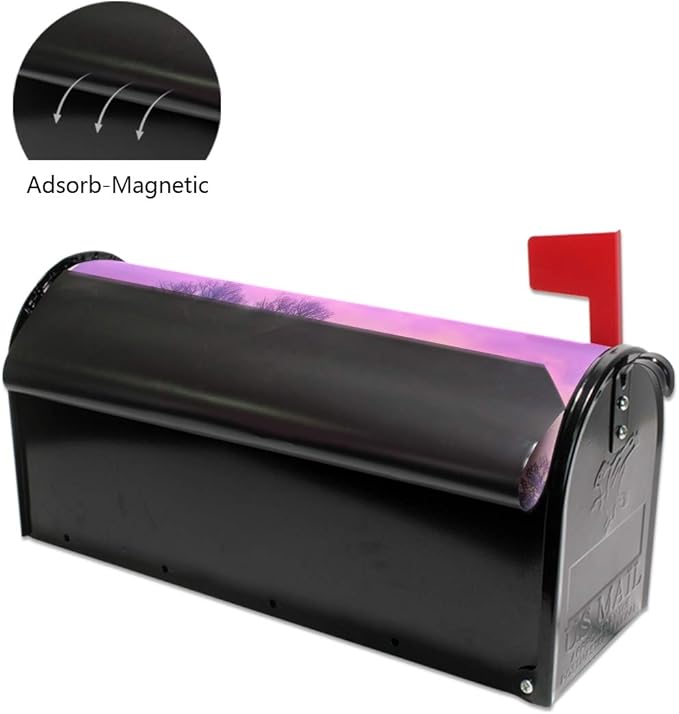 WOOR Winter Magnetic Mailbox Cover Oversized for Garden Yard Outdoor Decorations-20.8" x 25.5"