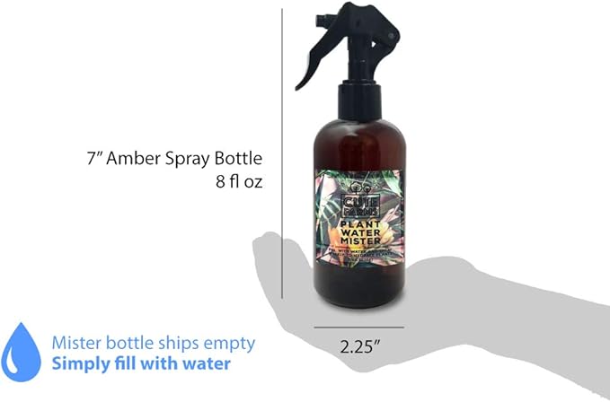 Cute Farms Tillandsia Air Plant Fertilizer | Gentle Daily Use Formula Plant Food | Formulated Nutrients for Air Plants (8 oz. Spray Bottle + ONE Fine Mist Water Sprayer)