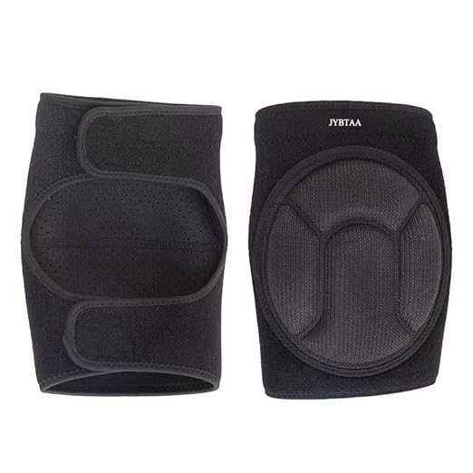 Plus Size Knee Pads For Cleaning Floors,Gardening, Women Pad With Soft Inner Liner, Adjustable Kneeling Suitable Garden,Flooring Yard,Construction,Black XL (1 Pair)