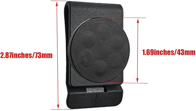XXHong Belt Magnetic Clips Heavy Duty Magnetic Tool Holder Black Magnet Belt Organizer for Screws Nails Screwdrivers Wrench Metal Accessories 2 PCs