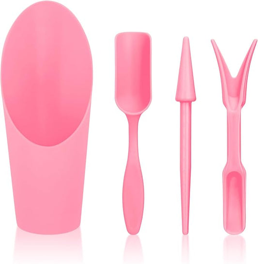 Bonsai Tools Transplanting Potting Bonsai Garden Shovel Hand Tools Bonsai Tree Kit Mini Garden Plant Care Shovel Soil（Pink）