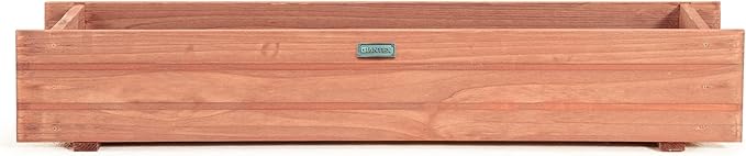 Giantex Raised Garden Bed Flower or Vegetable Planter Window Mounted Plant Box for Garden, Yard Wood Box for Planting (36" LX7 WX6 H)