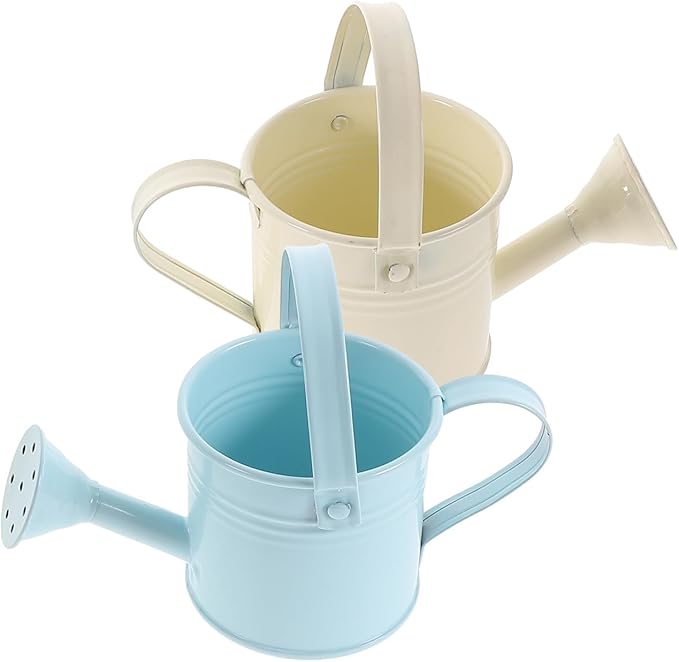 balacoo Metal Watering can Small 2-Pack Portable Garden Watering Pot with Long Spout for Indoor Outdoor Plants Flower Care