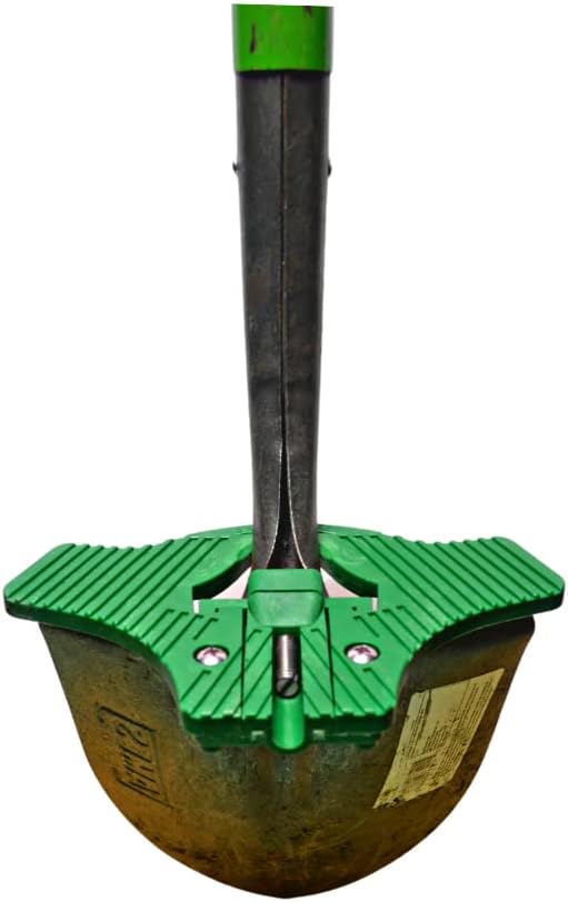 Non-Skid Shovel Attachment (Set of 2) – Back-Saving Ergonomic Shovel Foot Step for Easier Digging & Landscaping | Heavy-Duty Shovel Grip Accessory, Fits Most Shovels – Green