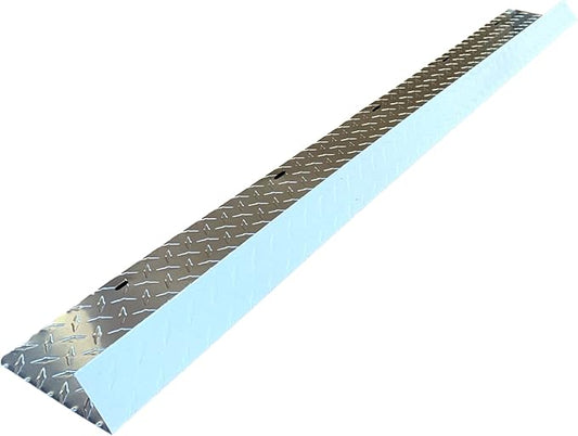 Eagle 1-26 Gauge 5 Foot Rain Diverter - Nails and Instructions Included (Mill Finish Aluminum, Copper, Galvanized, Stainless Steel & More) (1, Aluminum Diamond Plate - White)