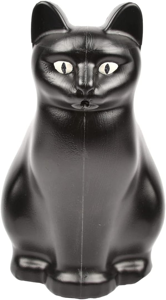Esschert Design Cat Watering Can, Plastic, Black