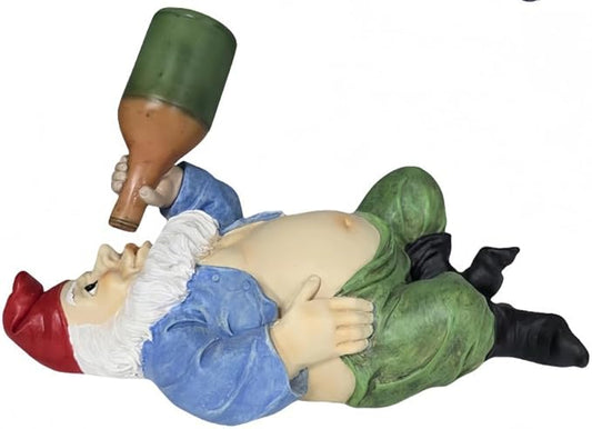 Large Singer Gnome Garden Statue Outdoor Resin Dwarf Figurine Decor Home Decoration Funny Sculpture for Patio Poch Yard Backyard Ornament Housewaiming Unique Gift