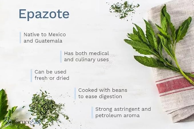 Live Epazote Plant/Mexican Tea. Year's Supply. Family Pack. Helps Immunity, Digestion, Metabolism. Flavorful, Pungent, Fresh, Edible. Easy Grow. Indoor/Outdoor. (2 Epazote in Sac)